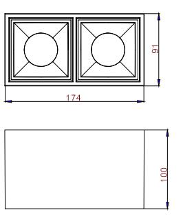 B-LRSMM056-C-2*12W